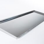 Pizza tray, stainless steel